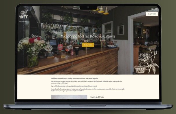 The Rose & Crown, Sandridge website