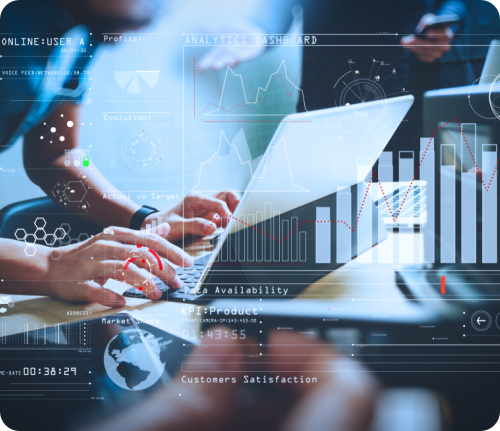 Virtual team collaborating on analytics dashboards